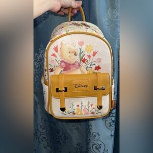 Disney Winnie the Pooh Floral Kids Backpack - Cream and Yellow